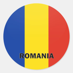 Adesivo Redondo Bandeira da qualidade de Romania Roundel