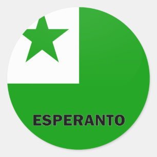 Adesivo Redondo Bandeira da qualidade de Roundel do esperanto