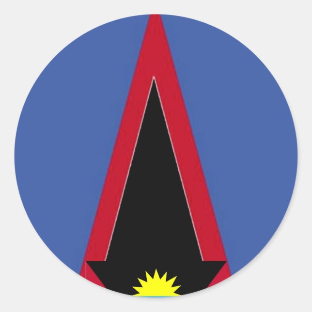 Adesivo Redondo Bandeira da Samoa Americana (Frente)
