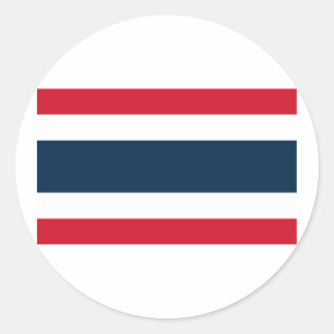 Adesivo Redondo Bandeira da Tailândia
