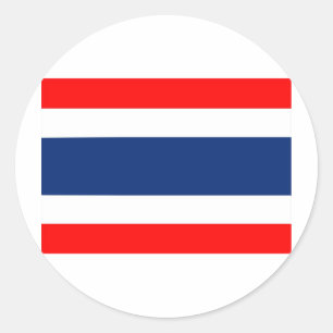 Adesivo Redondo Bandeira da Tailândia