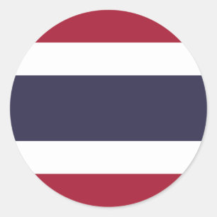 Adesivo Redondo Bandeira da Tailândia