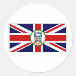 Adesivo Redondo Bandeira das Ilhas Falkland