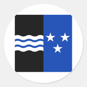 Adesivo Redondo Bandeira de Aargau