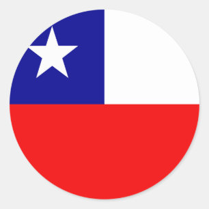 Adesivo Redondo Bandeira de alta qualidade no Chile