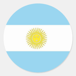 Adesivo Redondo Bandeira de Argentina