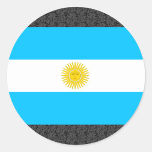 Adesivo Redondo Bandeira de Argentina