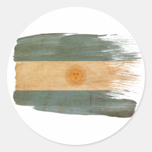Adesivo Redondo Bandeira de Argentina