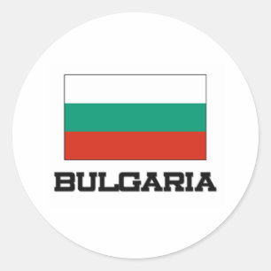 Adesivo Redondo Bandeira de Bulgária