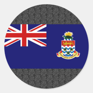 Adesivo Redondo Bandeira de Cayman Islands