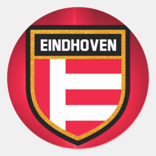 Adesivo Redondo Bandeira de Eindhoven