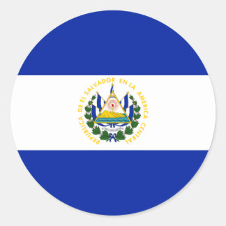 Adesivo Redondo Bandeira de El Salvador