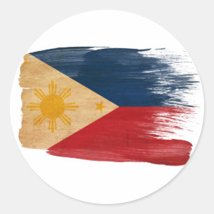 Adesivo Redondo Bandeira de Filipinas