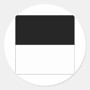 Adesivo Redondo Bandeira de Fribourg