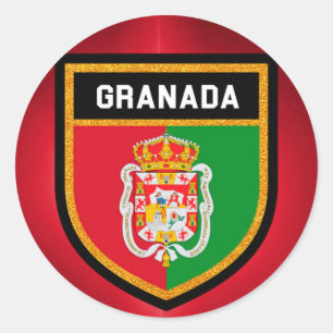 Adesivo Redondo Bandeira de Granada