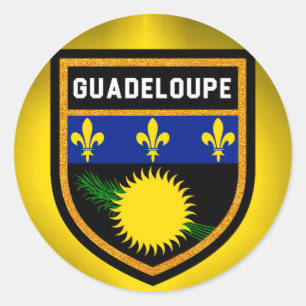 Adesivo Redondo Bandeira de Guadalupe