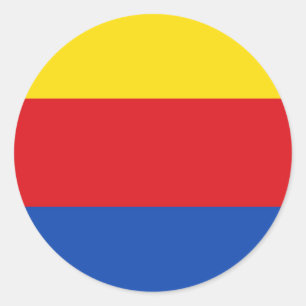 Adesivo Redondo Bandeira de Holland norte