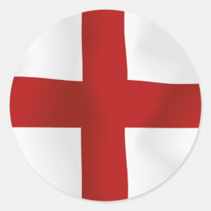 Adesivo Redondo Bandeira de Inglaterra