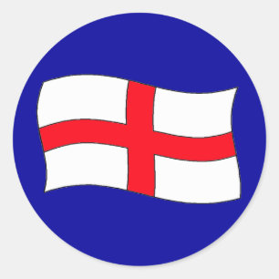 Adesivo Redondo Bandeira de Inglaterra