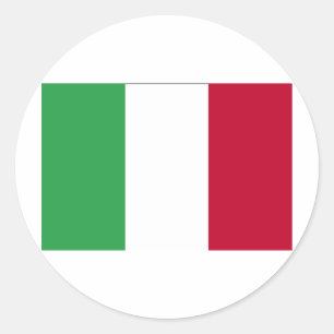 ADESIVO REDONDO BANDEIRA DE ITALIA