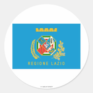 Adesivo Redondo Bandeira de Lazio