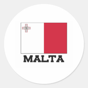 Adesivo Redondo Bandeira de Malta