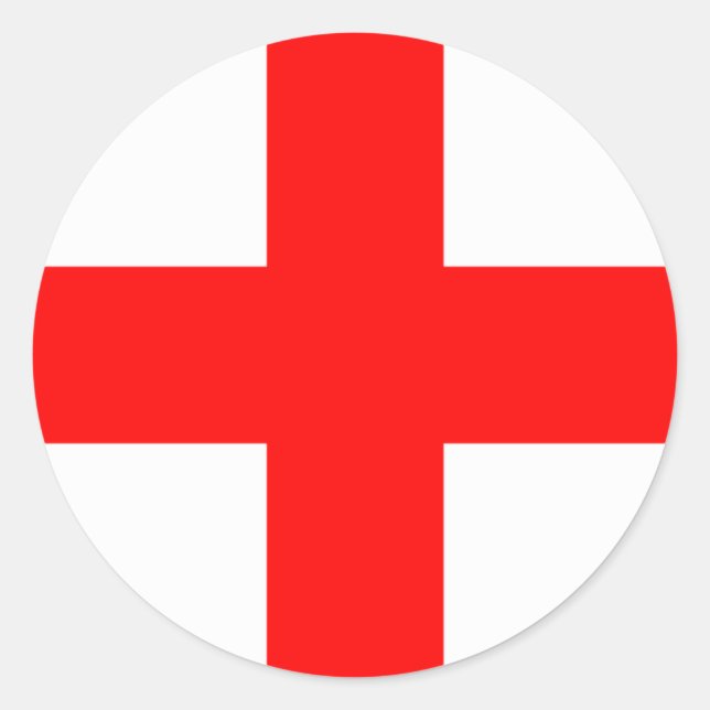 Adesivo Redondo Bandeira de Milão (Frente)