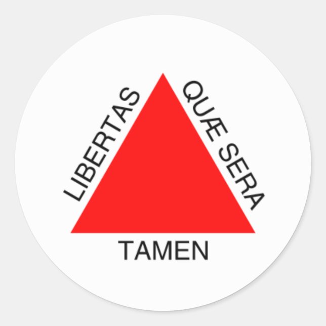 Adesivo Redondo Bandeira de Minas Gerais, Brasil (Frente)