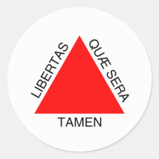 Adesivo Redondo Bandeira de Minas Gerais, Brasil