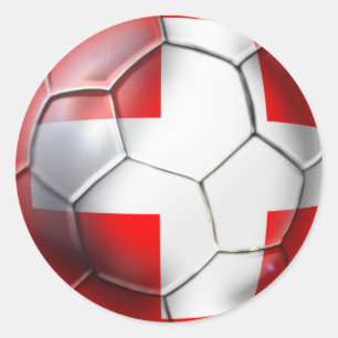 Adesivo Redondo Bandeira de Nati do suíço da suiça de Suisse