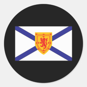 ADESIVO REDONDO BANDEIRA DE NOVA ESCÓCIA