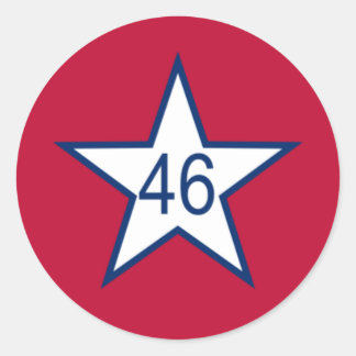 Adesivo Redondo Bandeira De Oklahoma