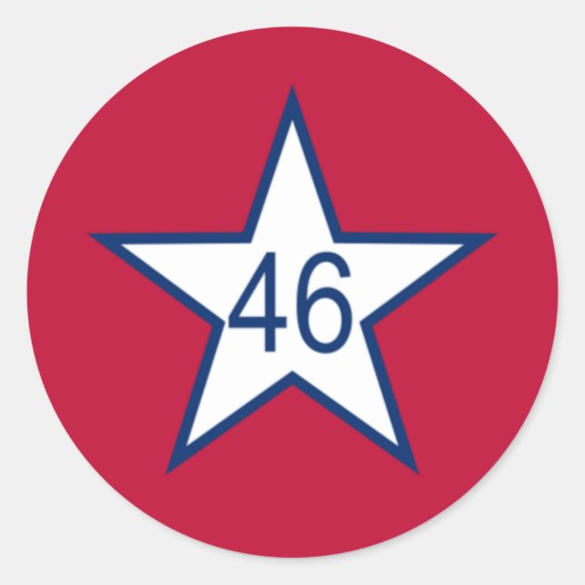 Adesivo Redondo Bandeira De Oklahoma (Frente)