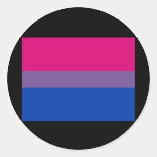 ADESIVO REDONDO BANDEIRA DE ORGULHO BISEXUAL OFICIAL