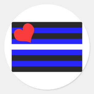 ADESIVO REDONDO BANDEIRA DE ORGULHO DE COURO