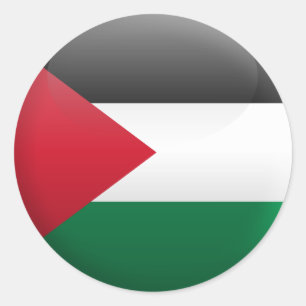 Adesivo Redondo Bandeira de Palestina