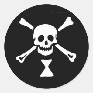 Adesivo Redondo Bandeira de pirata de Emanuel Wynne