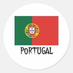 Adesivo Redondo Bandeira de Portugal