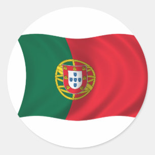 Adesivo Redondo Bandeira de Portugal