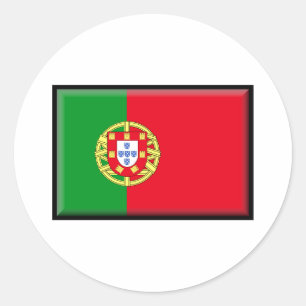 Adesivo Redondo Bandeira de Portugal