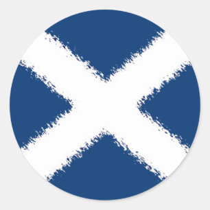 Adesivo Redondo Bandeira de Scotland
