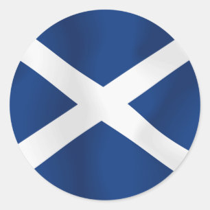 Adesivo Redondo Bandeira de Scotland