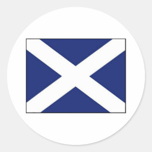 ADESIVO REDONDO BANDEIRA DE SCOTLAND