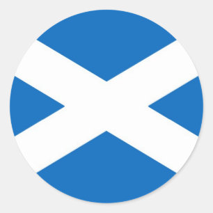 Adesivo Redondo Bandeira de Scotland ou de Saltire
