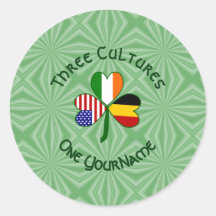 Bandeira de Shamrock belga irlandesa Americana Per