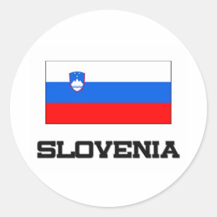 Adesivo Redondo Bandeira de Slovenia
