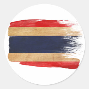 Adesivo Redondo Bandeira de Tailândia