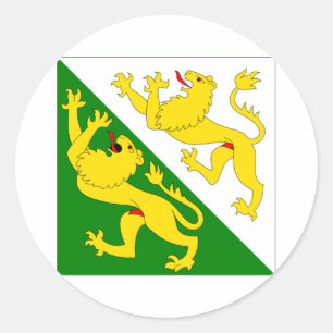 Adesivo Redondo Bandeira de Thurgau