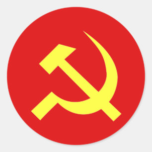 Adesivo Redondo Bandeira de URSS - personalizada