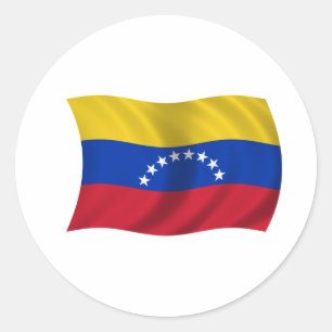 Adesivo Redondo Bandeira de Venezuela